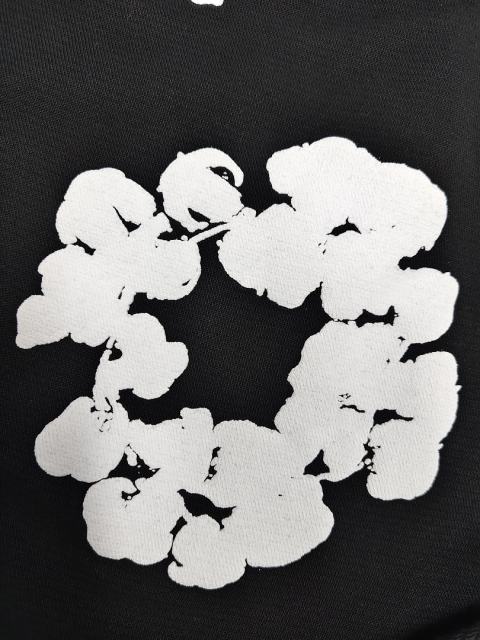 [1:1 Top Quality] Denim Tears Black Cotton Wreath Shorts
