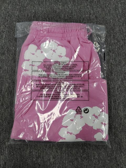 [1:1 Top Quality] Denim Tears Pink Cotton Wreath Shorts