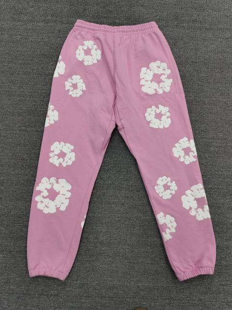 Denim Tears Pink Cotton Wreath Jogger Sweatpants