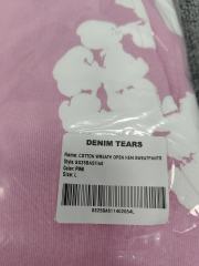 [1:1 Top Quality] Denim Tears Pink Cotton Wreath Straight Sweatpants