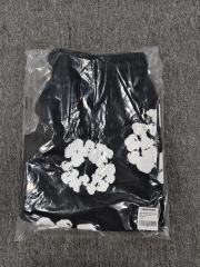 [1:1 Top Quality] Denim Tears Black Cotton Wreath Shorts