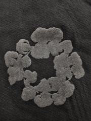 Denim Tears Mono Black  Cotton Wreath Jogger Sweatpants