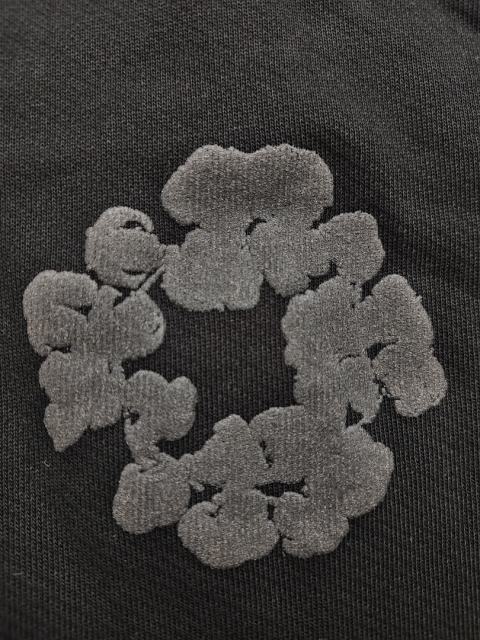 Denim Tears Mono Black  Cotton Wreath Jogger Sweatpants