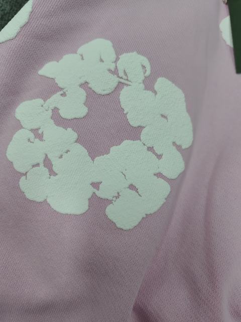 [1:1 TOP QUALITY] Denim Tears Pink Foam Cotton Wreath Pullover Hoodie