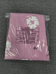 [1:1 Top Quality] Denim Tears Pink Cotton Wreath Straight Sweatpants