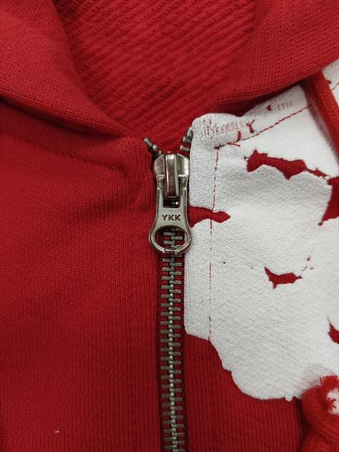 [1:1 TOP QUALITY] Denim Tears Red Foam Cotton Wreath Zipped Hoodie