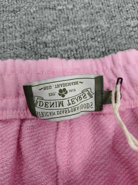 [1:1 Top Quality] Denim Tears Pink Cotton Wreath Straight Sweatpants