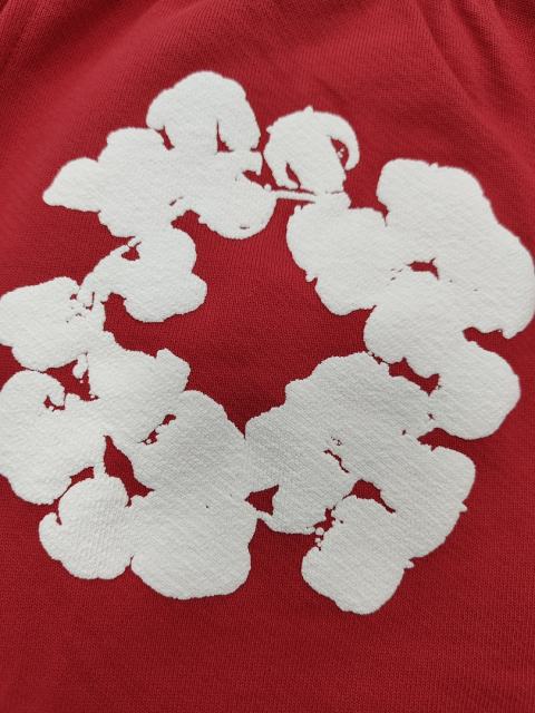 [1:1 Top Quality] Denim Tears Red Cotton Wreath Jogger Sweatpants