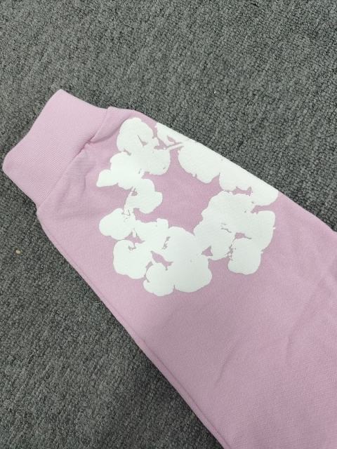 [1:1 TOP QUALITY] Denim Tears Pink Foam Cotton Wreath Pullover Hoodie