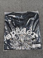 1:1 Top Quality Black White Foam Spider Web Colorful Mini Star Short Sleeve T-Shirt