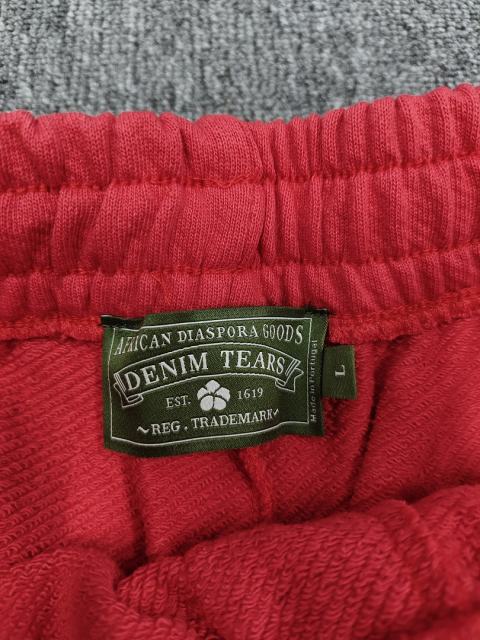 [1:1 Top Quality] Denim Tears Red Cotton Wreath Shorts