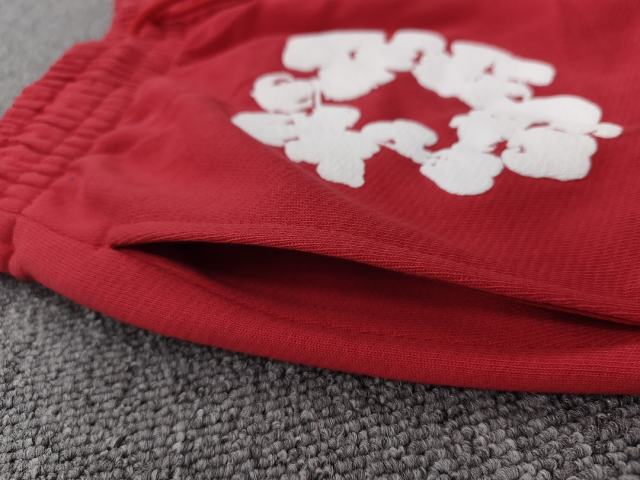 [1:1 Top Quality] Denim Tears Red Cotton Wreath Jogger Sweatpants
