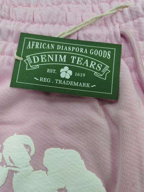 [1:1 Top Quality] Denim Tears Pink Cotton Wreath Jogger Sweatpants