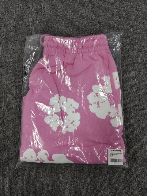 [1:1 Top Quality] Denim Tears Pink Cotton Wreath Shorts