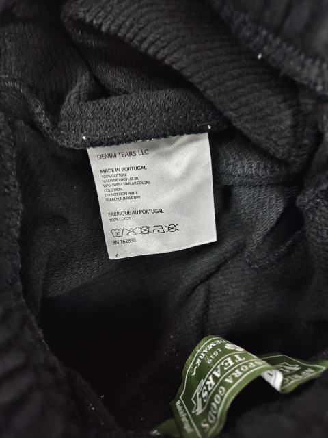 [1:1 Top Quality] Denim Tears Black Cotton Wreath Shorts