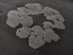 Denim Tears Mono Black  Cotton Wreath Jogger Sweatpants