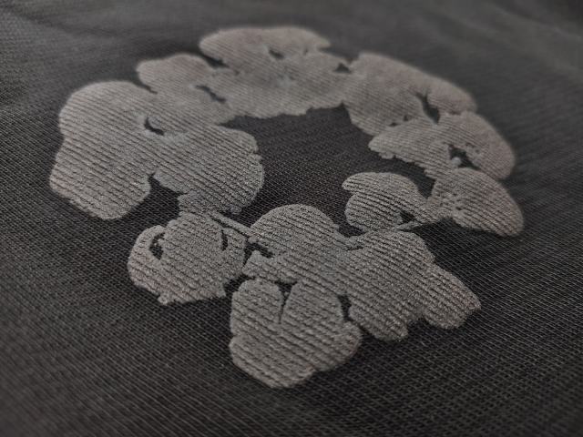 Denim Tears Mono Black  Cotton Wreath Jogger Sweatpants