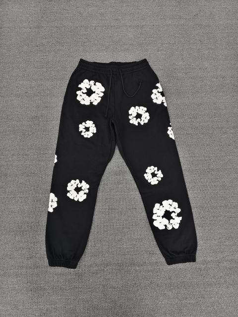 [1:1 Top Quality] Denim Tears Royal Blue Cotton Wreath Jogger Sweatpants