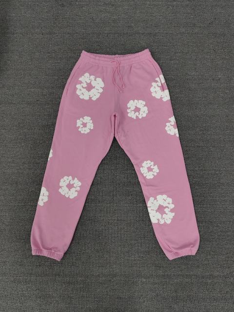Denim Tears Pink Cotton Wreath Jogger Sweatpants