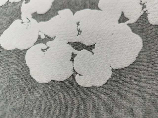 [1:1 TOP QUALITY] Denim Tears Gray Foam Cotton Wreath Pullover Hoodie