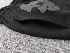 Denim Tears Mono Black  Cotton Wreath Jogger Sweatpants