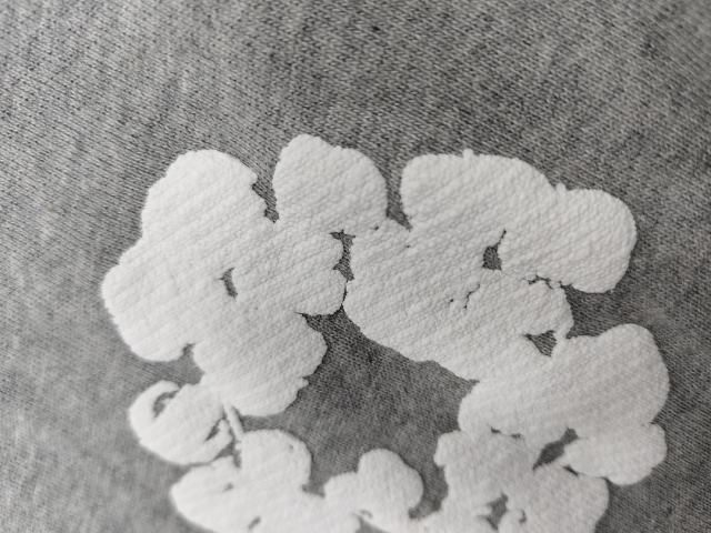 [1:1 Top Quality] Denim Tears Gray Cotton Wreath Jogger Sweatpants