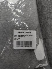 [1:1 TOP QUALITY] Denim Tears Gray Foam Cotton Wreath Zipped Hoodie