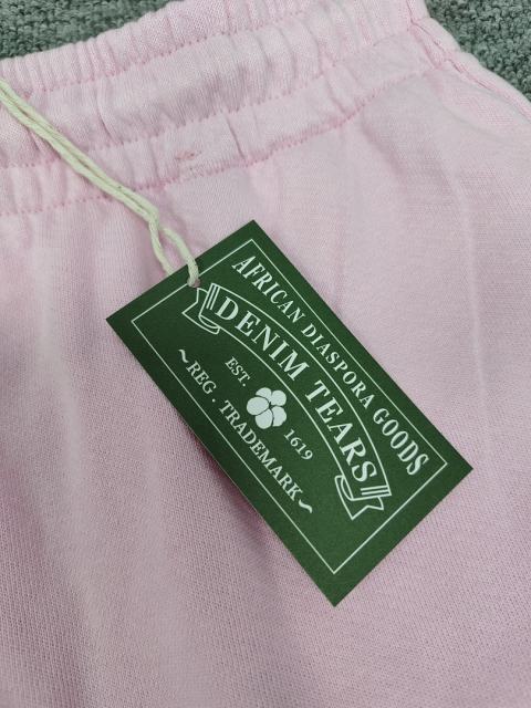 [1:1 Top Quality] Denim Tears Pink Cotton Wreath Straight Sweatpants