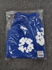 [1:1 Top Quality] Denim Tears Royal Blue Cotton Wreath Shorts