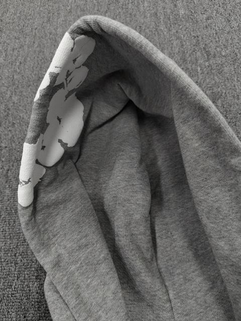 [1:1 TOP QUALITY] Denim Tears Gray Foam Cotton Wreath Zipped Hoodie