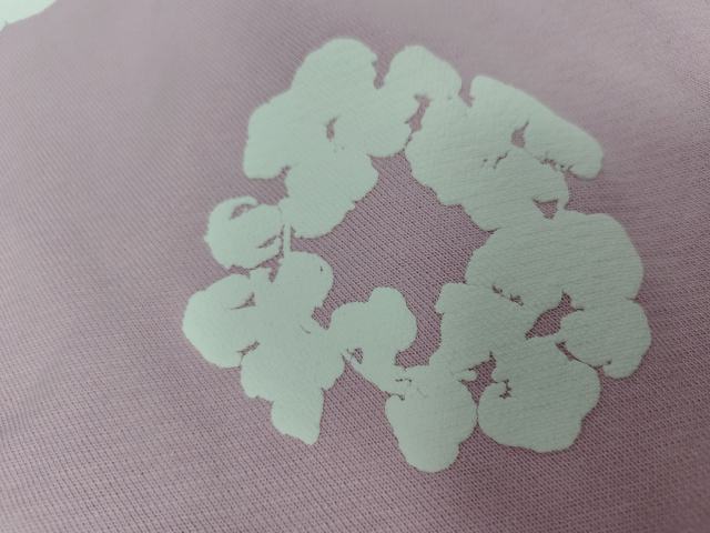 [1:1 Top Quality] Denim Tears Pink Cotton Wreath Straight Sweatpants