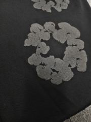 [1:1 Top Quality] Denim Tears Mono Black Cotton Wreath Shorts