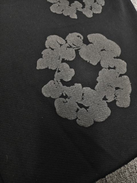 [1:1 Top Quality] Denim Tears Mono Black Cotton Wreath Shorts