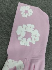 [1:1 TOP QUALITY] Denim Tears Pink Foam Cotton Wreath Pullover Hoodie
