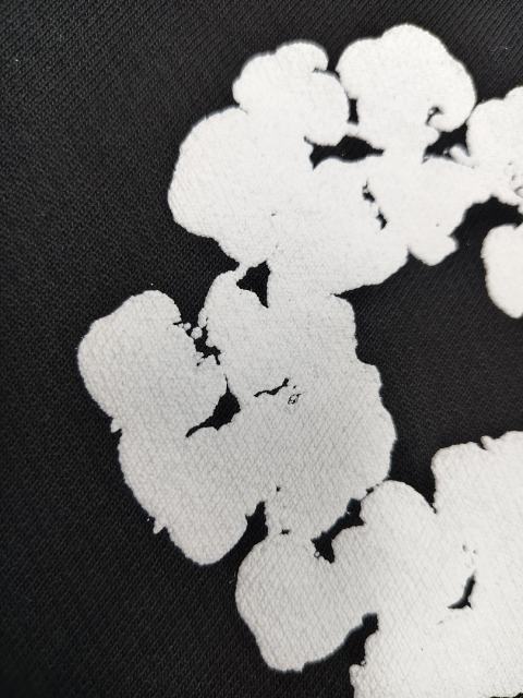 [1:1 Top Quality] Denim Tears Black Cotton Wreath Shorts