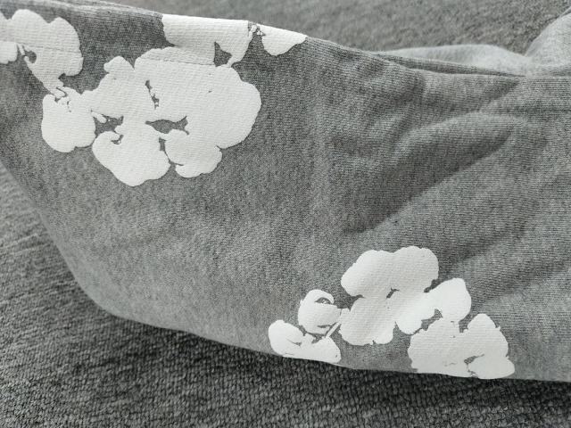 [1:1 TOP QUALITY] Denim Tears Gray Foam Cotton Wreath Pullover Hoodie