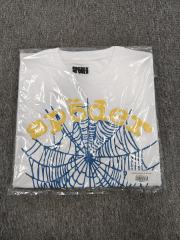 1:1 Top Quality White Yellow Foam Blue Spider Web Short Sleeve T-Shirt