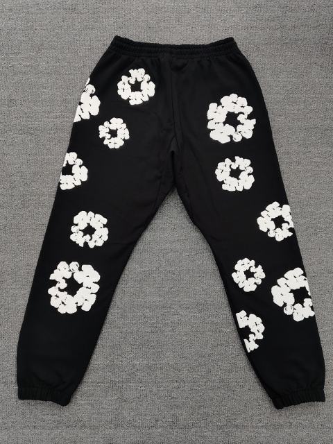[1:1 Top Quality] Denim Tears Royal Blue Cotton Wreath Jogger Sweatpants