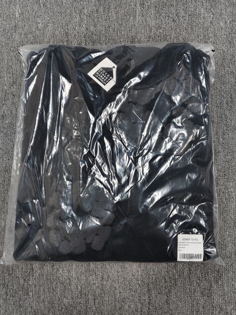 [1:1 TOP QUALITY] Denim Tears Mono Black Foam Cotton Wreath Pullover Hoodie
