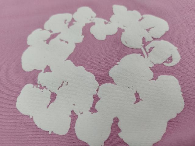 [1:1 Top Quality] Denim Tears Pink Cotton Wreath Straight Sweatpants