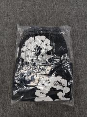 [1:1 Top Quality] Denim Tears Black Cotton Wreath Shorts