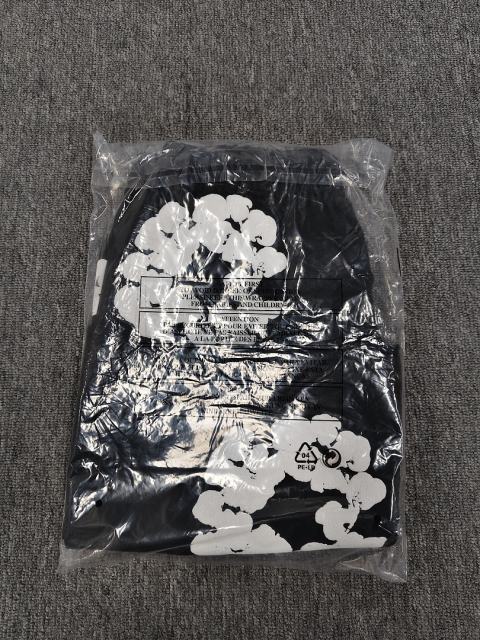 [1:1 Top Quality] Denim Tears Black Cotton Wreath Shorts