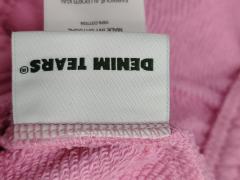 [1:1 Top Quality] Denim Tears Pink Cotton Wreath Straight Sweatpants