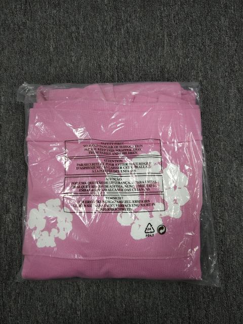 [1:1 TOP QUALITY] Denim Tears Pink Foam Cotton Wreath Pullover Hoodie
