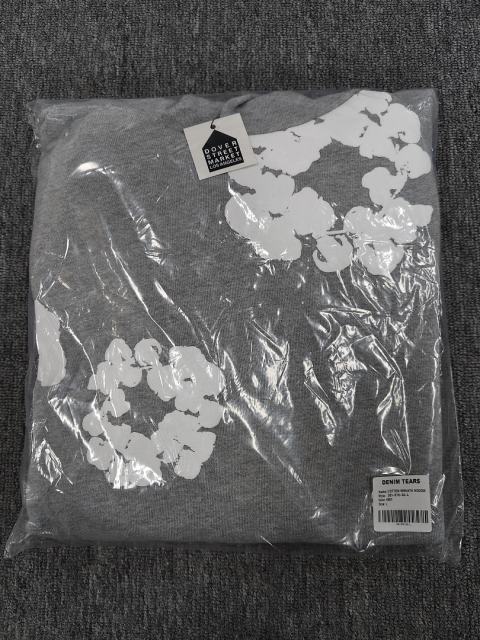 [1:1 TOP QUALITY] Denim Tears Gray Foam Cotton Wreath Pullover Hoodie