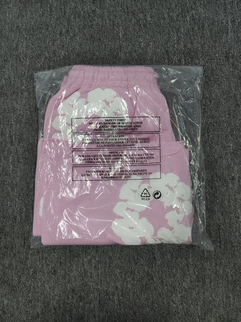 [1:1 Top Quality] Denim Tears Pink Cotton Wreath Shorts