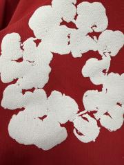 [1:1 TOP QUALITY] Denim Tears Red Foam Cotton Wreath Zipped Hoodie
