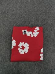 [1:1 TOP QUALITY] Denim Tears Red Foam Cotton Wreath Pullover Hoodie