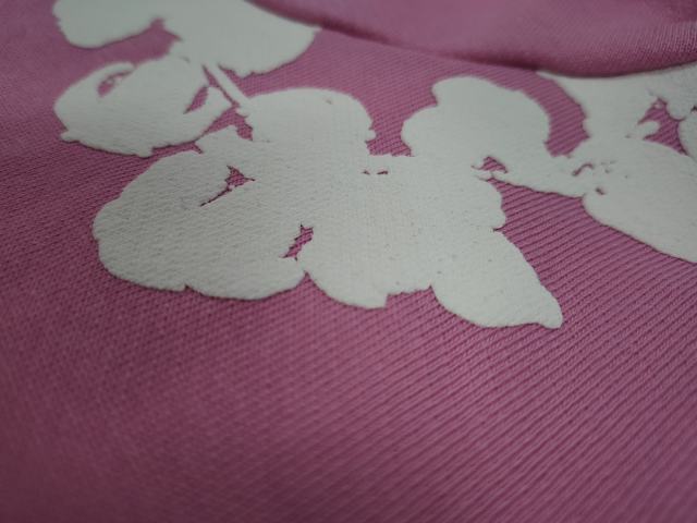 [1:1 TOP QUALITY] Denim Tears Pink Foam Cotton Wreath Pullover Hoodie