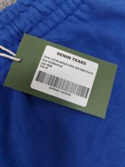 [1:1 Top Quality] Denim Tears Pink Cotton Wreath Straight Sweatpants